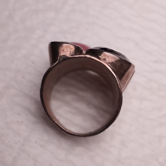 RARE JAY KING DTR Sterl.Silver GemStone Ring Rose Quartz Rhodochrosite Tourmalin - Picture 15 of 16